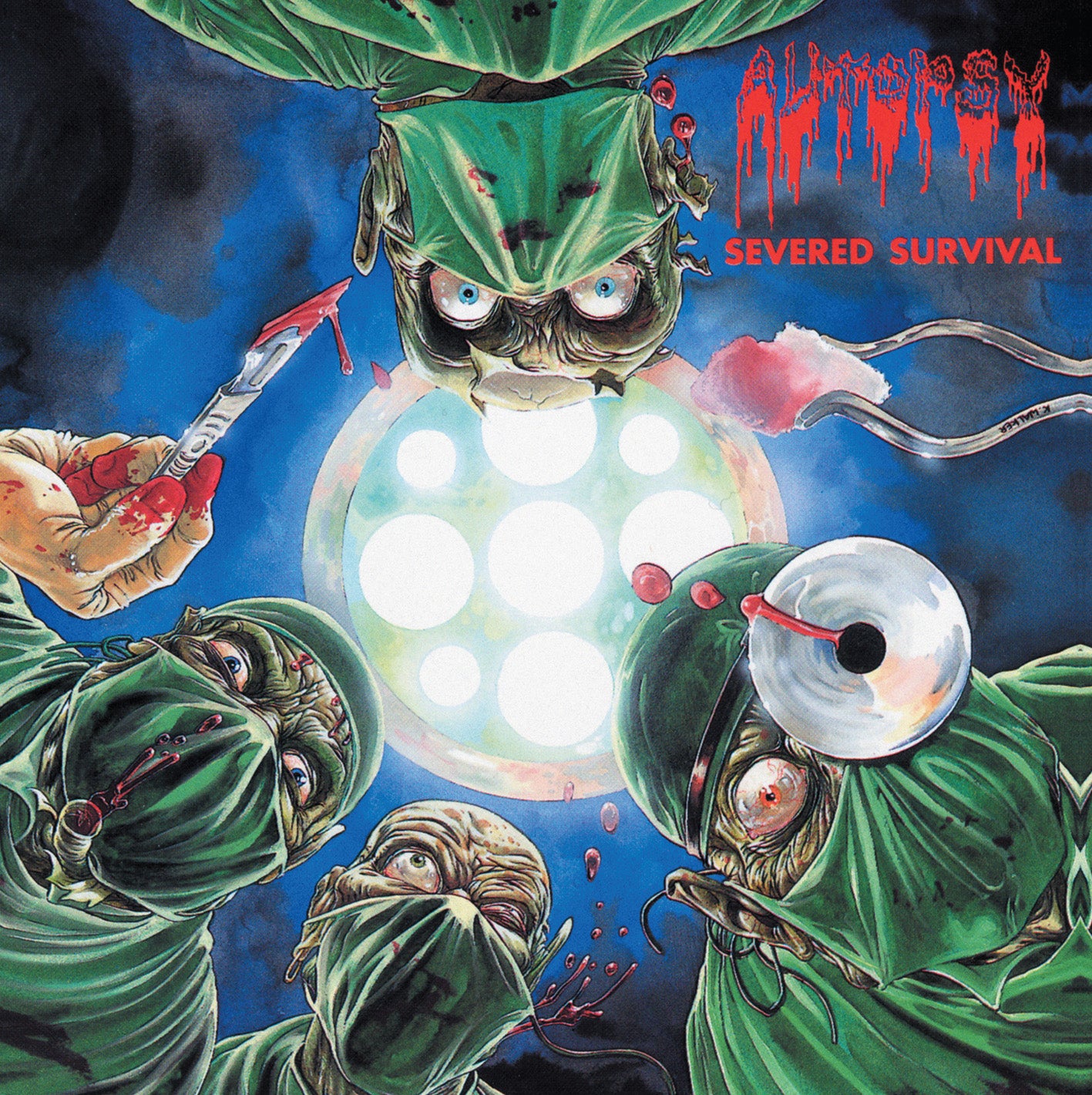 Severed Survival 35th Anniversary Red & Black Marble (GREEN / SURGEONS Cover)